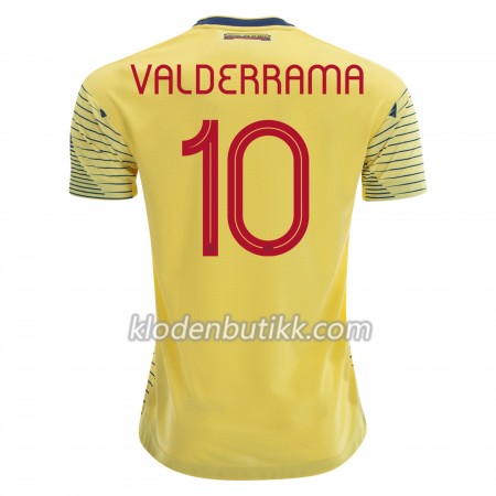 Colombia Carlos Valderrama 10 Hjemme Fotballdrakt Copa América 2019 Kortermet